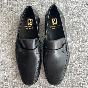 Bruno Magli Porro Leather Bit Slip On Loafers Black Men’s Size 8 NEW IN BOX